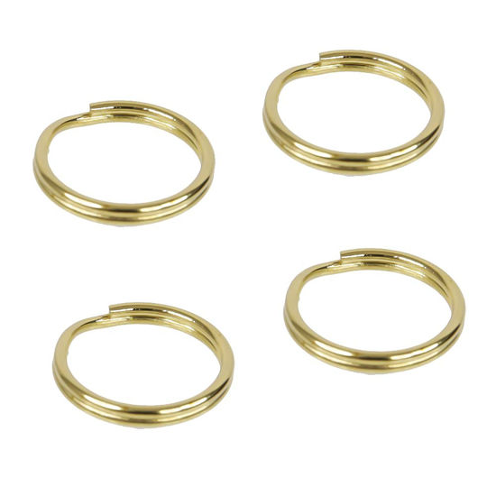 Picture of Foto&Tech Stainless Steel Round Lug Ring Camera Strap Split Ring for Small Cameras (10 pcs, Gold)