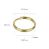 Picture of Foto&Tech Stainless Steel Round Lug Ring Camera Strap Split Ring for Small Cameras (10 pcs, Gold)