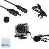 Picture of eCostConnection 47" inch Lavalier Directional Microphone for GoPro HERO3, HERO3+, HERO4 + Microfiber Cloth