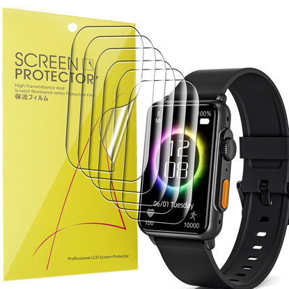 Picture of Lamshaw Compatible for FITVII HM68 Fitness Tracker Screen Protector, [6 Pack] Full Coverage TPU Clear Film Compatible for FITVII HM68 Advanced Fitness Tracker (6 PACK)