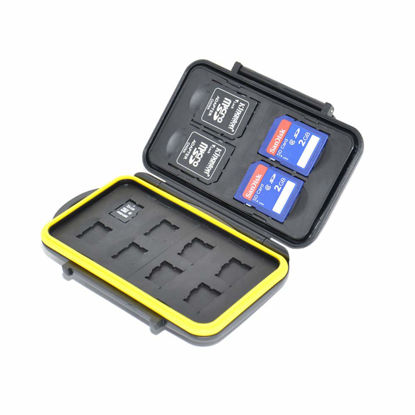 Picture of JJC MC-SDMSD12 Rubber Sealed Water Resistant Memory Card Case fits for 4 SD Cards and 8 Micro SD Cards