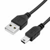 Picture of Charger Cord Replacement for Sansa Clip Plus, GPS Garmin Nuvi 265WT/265T/260W, PS3 Slim Controller, Canon PowerShot S-Series - Mini-USB Power Cable