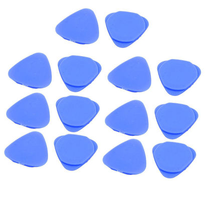 Picture of uxcell® 14Pcs Blue Plastic Triangle Pry Opening Tool Kit Opener for Cell Phone Laptop Table PC Case