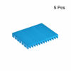 Picture of uxcell Electronic Radiators Heatsink for MOS GPU IC Chip Blue 30 x 40 x 5 mm 5pcs