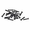 Picture of uxcell M2 x 10mm Phillips Screws Fastener Black for Laptop PC TV Fan Switch 500pcs