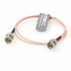 Picture of SZRMCC SDI Video Cable BNC to BNC Male 3G HD SDI Cable RG179 75ohm Slim Flex Coaxial RF Cable for ARRI RED Blackmagic Cameras Atomos SmallHD Monitor (15cm)