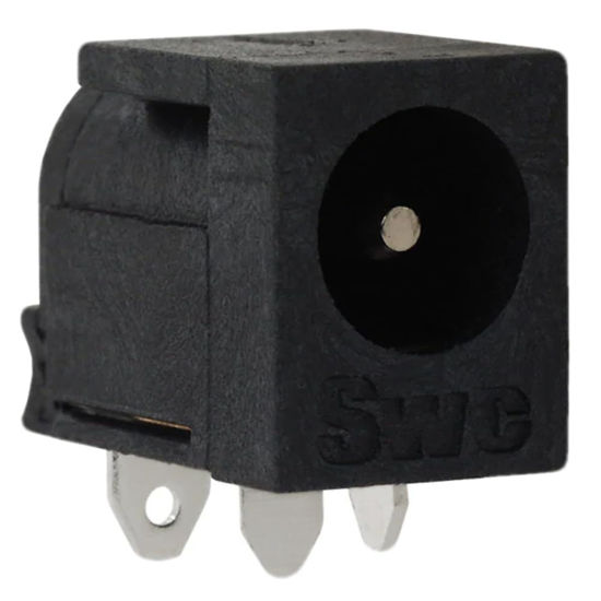 Picture of AVLIS-CO Pack of 5 RAPC722 Connector Power Jack K 2X5.5mm Through Hole Right Angle