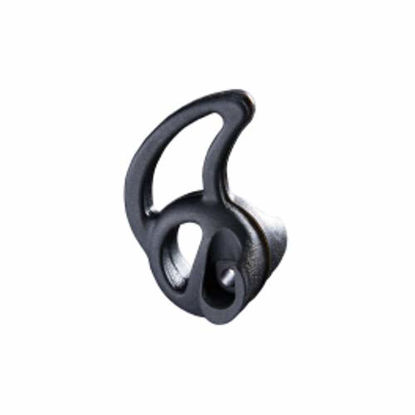 Picture of Earphone Connection Fin Ultra Ambi Two Way Radio Black Medium Earpiece Eartip for Clear Acoustic Audio Tube Elbow