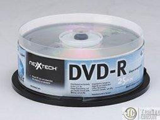 Picture of Nexxtech DVD-R 25 Pack 4.7GB 8x 120 Minute