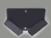Picture of SDS Mouse Holder/Catcher/Keeper Black HDPE - Mount Anywhere to Hold Mouse Out of The Way.