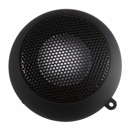Picture of Zunate Mini Portable 3.5mm Speaker with Built in Battery, Lightweight, Retractable for Mobile Phone MP3 PC (Black)
