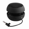 Picture of Zunate Mini Portable 3.5mm Speaker with Built in Battery, Lightweight, Retractable for Mobile Phone MP3 PC (Black)