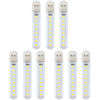 Picture of SOLUSTRE 9 Pcs USB Led Light for Keyboard Led Light for Laptop USB Laptop Light USB Keychain Lights Mini USB Lamp Keyboard Light Desk Lamp Led Decorative Light Portable Plastic Light up