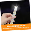 Picture of DOITOOL Notebook Night Light 20 Pcs Pluggable Light Led Keychain Lamp Mini Double-Sided Light Slim Laptop USB Night Light USB Nightlight