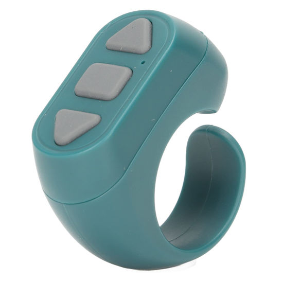 Picture of TIKTok Bluetooth Remote Control Page Turner for iOS Android Cell Phone APP, TikTok Scrolling Ring Clicker, Camera Shutter Remote Selfie with Charging Cable