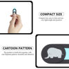 Picture of SOLUSTRE 2 pcs Elephant Pattern Webcam Slide Privacy Sliding Laptop Computer Tablet Cute Webcam Hider Accessory