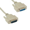Picture of KENTEK 6 Feet FT DB15 Monitor Extension Cable Cord Connector 28 AWG Molded Serial RS-232 D-Sub 15 Pin Male to Female M/F for Video Display PC Game Joystick
