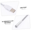 Picture of LIFKICH 4pcs USB Keyboard Light USB LED Reading Light Flexible Computer Light Computer Lights for Laptop USB Laptop Light Gooseneck Night Light USB Lamp USB Light Night Lamp Plastic Silver