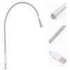 Picture of LIFKICH 4pcs USB Keyboard Light USB LED Reading Light Flexible Computer Light Computer Lights for Laptop USB Laptop Light Gooseneck Night Light USB Lamp USB Light Night Lamp Plastic Silver
