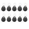 Picture of 10pcs Plastic 125KHZ Rewritable Writable ID Cards Keyfobs RFID Copy Key Tags Handheld RFID Copier Writer Readers Duplicator-Re-Writable,Black