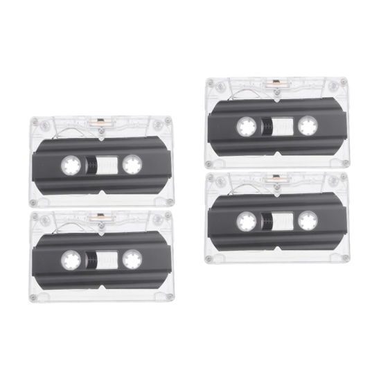Picture of OSALADI 4 Pcs Audio Tape 30 Min Cassette Tape 30 Minute Cassettes Standard Size Cassettes Blank Cassette Tapes for Recording Transparent Cassettes Tapes Low Noise Plastic Recorder