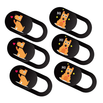Picture of UKCOCO 6pcs Camera Cover Adhesive Webcam Blocker Mcbooks Tablet Notebook Webcam Cover Computers Laptops Camera for Computer Web Camera Slide Decorations Slider Abs Small and Fresh