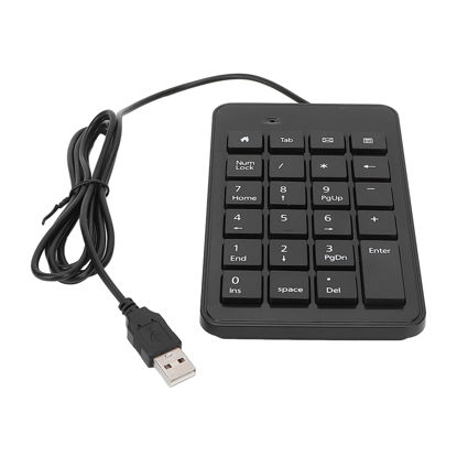 Picture of ciciglow 23 Keys Wired Numeric Keypad, Portable Mini USB 2.0 Number Pad for Laptop/Desktop/PC Computer for Accountant/School/Office for WinXP/7/8/10 Plug and Play