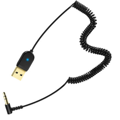 Picture of Bluetooth Aux Adapter for Car, USB Aux Bluetooth 5.0 Receiver with 3.5mm Port, for Car Stereo Home Speakers Music Streaming Call (Black)