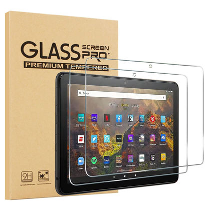 Picture of [2 Pack] Glass Screen Protector For Amazon Fire HD 10 11th Generation (2021), Epicgadget Fire HD 10 / Fire HD 10 Kids Edition Tempered Glass Screen protector, HD Clear / 9H Hardness