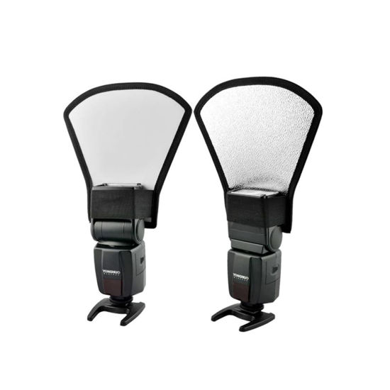Picture of Mobestech Light Reflector 2pcs Light Diffuser Flash Diffuser Photography Studio Camera Top Flash Light Photography Photography Light Reflector