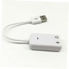 Picture of Veemoon USB Microphone Sound with Cable Line 7.1 Channel Sound Card Adapter Sound Card Sound for Notebook Stereo Converter Cable Dispenser Computer Card Earphone