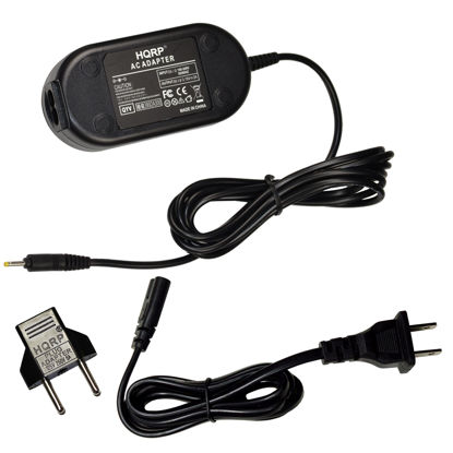 Picture of HQRP AC Power Adapter Compatible with Canon PowerShot SX110 is, SX 110, SX110IS, SX100 is, SX 100, SX100IS Digital Photo Camera Plus Euro Plug Adapter