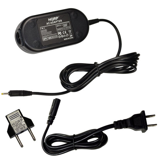 Picture of HQRP AC Power Adapter Compatible with Canon PowerShot SX110 is, SX 110, SX110IS, SX100 is, SX 100, SX100IS Digital Photo Camera Plus Euro Plug Adapter