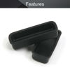 Picture of Fielect 10pcs DVI Video Silicone Port Anti Dust Protectors Cap Cover Black