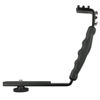 Picture of Foto4easy Heavy Duty Photo Video LED Light L Bracket Mount 2 Hot Shoe Mount for Camera Mic