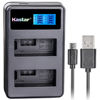 Picture of Kastar LCD Dual Slim Charger for Canon LP-E5 LPE5 and Canon EOS Rebel XS, Rebel T1i, Rebel XSi, 1000D, 500D, 450D, Kiss X3, Kiss X2, Kiss F Digital Camera, BG-E5 Grip