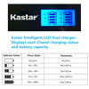 Picture of Kastar LCD Dual Slim Charger for Canon LP-E5 LPE5 and Canon EOS Rebel XS, Rebel T1i, Rebel XSi, 1000D, 500D, 450D, Kiss X3, Kiss X2, Kiss F Digital Camera, BG-E5 Grip