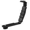 Picture of Fotga Heavy Duty L-Bracket with 2 Hot Shoe Mount for Video LED Light Camera Flash Camcorder Microphone Phone iPhone Filming
