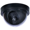 Picture of Fake Security Camera with One Red LED Light Dome Simulated Surveillance Camera Indoor Outdoor Black No Wiring 2 Pack