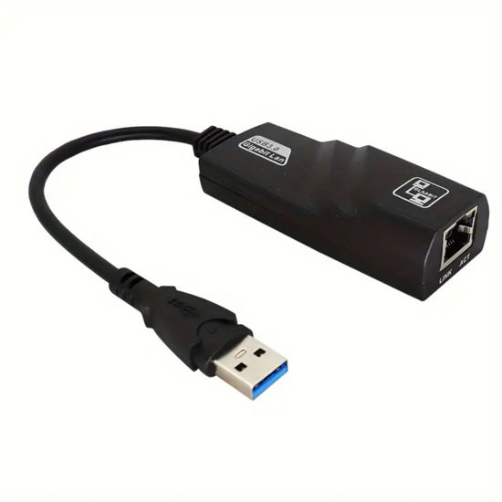 Picture of USB to Ethernet Adapter, Supports Nintendo Switch, Foldable USB 3.0 to Gigabit Ethernet LAN Network Adapter, Network Gigabit RJ45 LAN 10 100 1000 Mbps Supports Windows, Linux, Apple MacBook OS