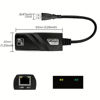 Picture of USB to Ethernet Adapter, Supports Nintendo Switch, Foldable USB 3.0 to Gigabit Ethernet LAN Network Adapter, Network Gigabit RJ45 LAN 10 100 1000 Mbps Supports Windows, Linux, Apple MacBook OS