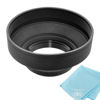 Picture of 52mm Soft Lens Hood for Canon EOS M50 II with 55-200mm, EOS R10 18-45mm, EF-S 24mm f/2.8, Fuji XT-200 15-45mm, Nikon Z5 24-50mm, Nikkor Z 40mm f/2, D3300, D5100, D5200, D5300, D5500 with 18-55mm Lens