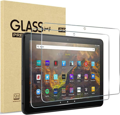 Picture of zukof [2 Pack Screen Protector For Amazon Fire HD 10 / Fire HD 10 Kids Pro 10.1-inch Tablet (2023 Released, 13th Generation) 9H Hardness Premium Tempered Glass Screen Protector