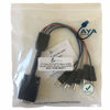 Picture of AYA 1Ft (1 Foot) Coax VGA (HD15) Male to 5-BNC Female RGBHV Monitor Cable 26AWG