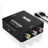 Picture of RCA to HDMI Converter AV to HDMI Adapter - 1080P Mini RCA Composite CVBS Video and Audio Conversion, Connect VCR/Wil/Game Consoles/PS4/ N64/TV/VHS to HDMI-Compatible Devices Converter Support PAL/NTSC