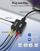 Picture of RCA to HDMI Converter AV to HDMI Adapter - 1080P Mini RCA Composite CVBS Video and Audio Conversion, Connect VCR/Wil/Game Consoles/PS4/ N64/TV/VHS to HDMI-Compatible Devices Converter Support PAL/NTSC
