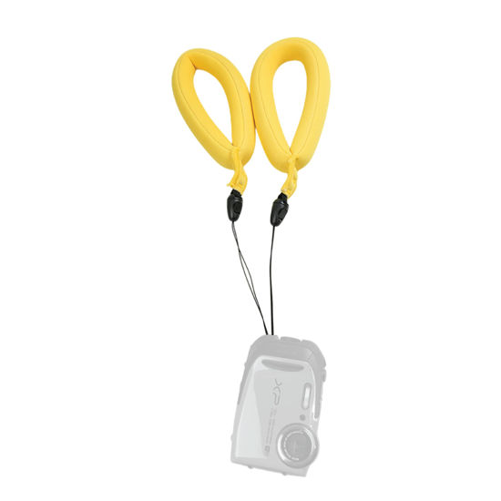 Picture of Foto&Tech Yellow Waterproof Camera Float Strap for Underwater Compatible with GoPro Canon Sony Pentax Panasonic (2 Pieces)
