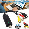 Picture of Video Capture Card,Video Conference or Live Broadcasting,VHS to Digital File Converter Express USB 2.0 to Audio Capture Card Box VCR DVD TV AV to Digital PC Adapter Compatible with Windows 7/8/10