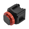 Picture of Cold Shoe Adapter Bracket Lightweight Aluminum Alloy with Cold Shoe Mountsfor DSLR ILDC Camera Video Light Microphone Monitor Video Microfilm