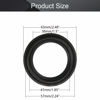 Picture of Fielect 2Pcs 2.5inch/63mm Foam Speaker Edge Surround Rings Replacement Kit for Speaker Repair or DIY Black